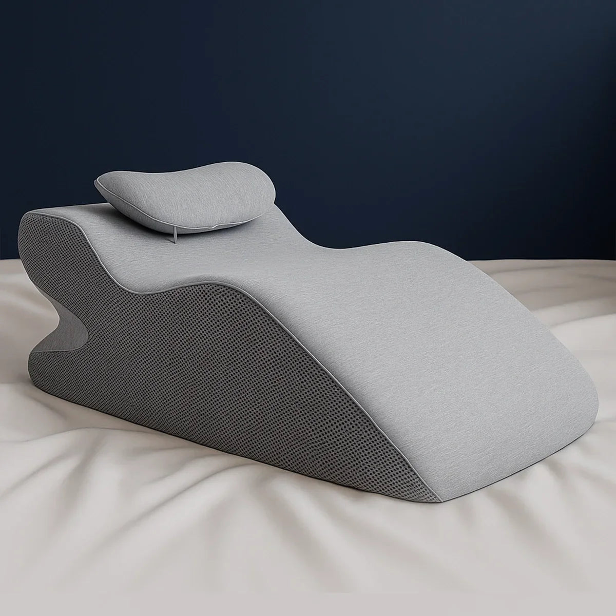 Ergonomic Cushion with Headboard